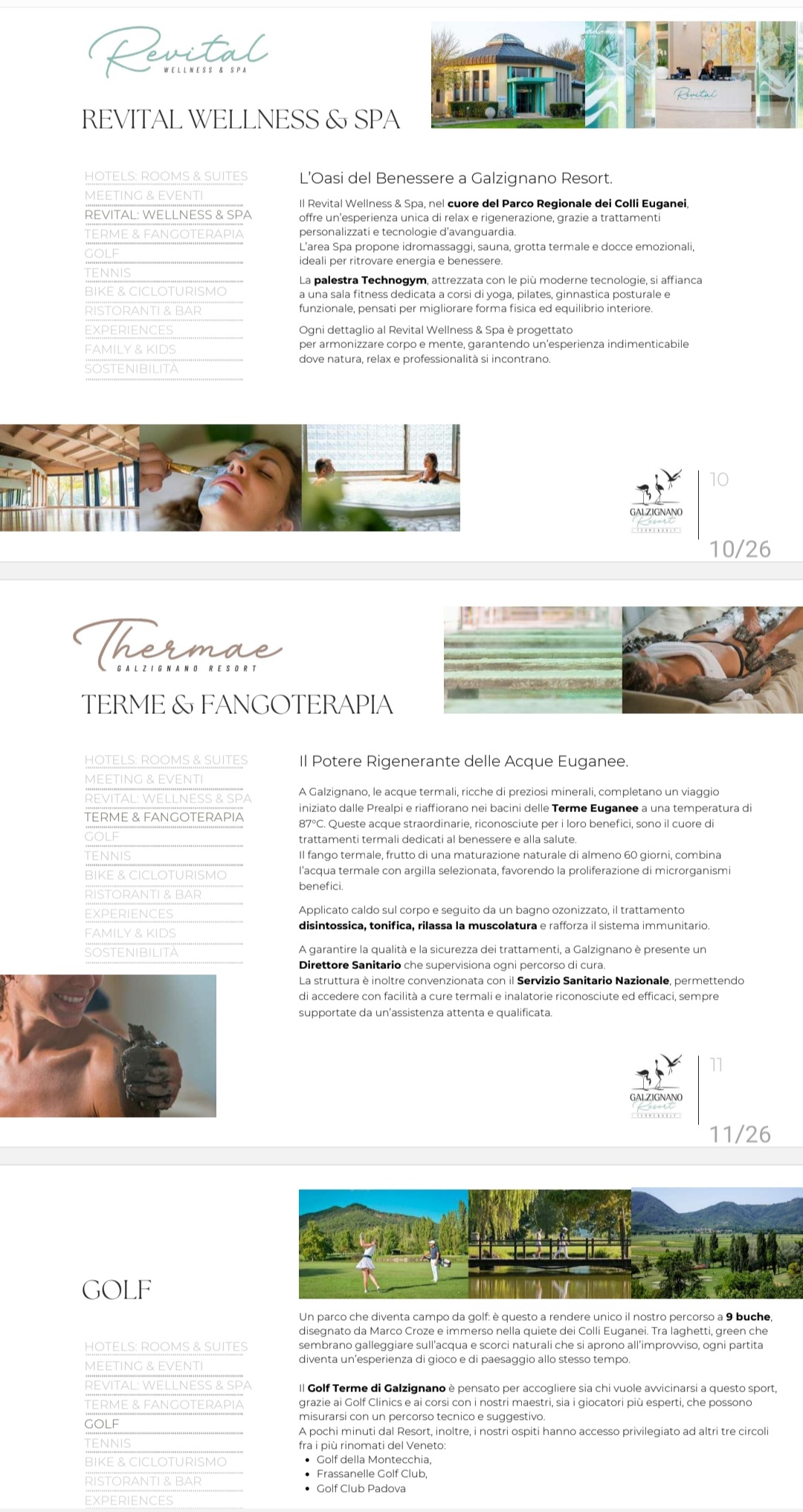 TERME DI GALZIGNANO. Resort e Golf